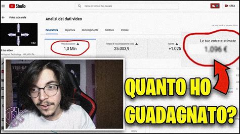 Quanto Ho Guadagnato Con Un Milione Di Visualizzazioni Youtube