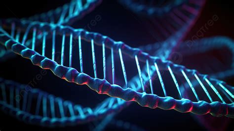 The Image Shows Dna Strands On Dark Background A Picture Of Dna