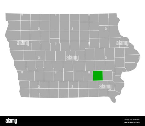 Map of Keokuk in Iowa Stock Photo - Alamy