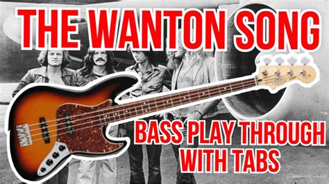 Led Zeppelin The Wanton Song Bass Cover With Tabs YouTube