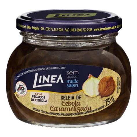 Geleia Cebola Caramelizada Zero Açúcar Linea Vidro 230g Sonda