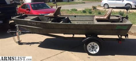 ARMSLIST - For Sale/Trade: Jon Boat 12 Ft with Trailer