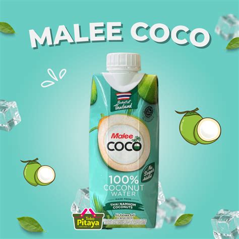 Jual Malee Coco Coconut Water Air Kelapa Asli Thailand 330 Ml