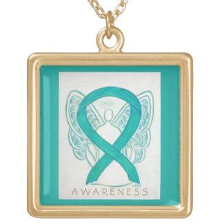 Teal Awareness Ribbon Meaning and Gifts - Awareness Gallery Art