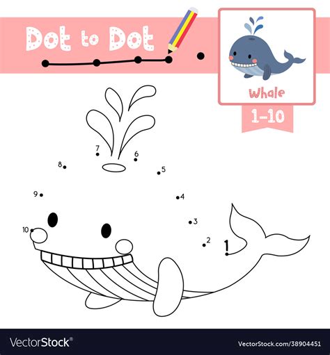 Dot To Educational Game And Coloring Book Vector Image