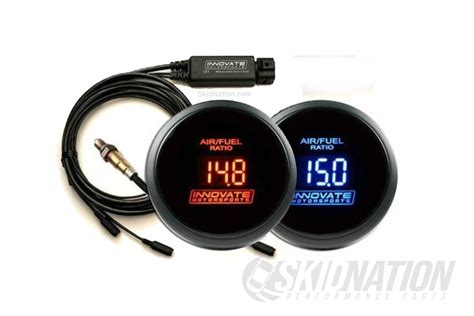 Gauge Innovate 52mm AFR Wideband DB Blue Red Kit SkidNation EU UK