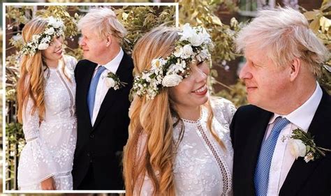 Carrie Symonds' first picture as Mrs Johnson: Boris' third wife beams ...