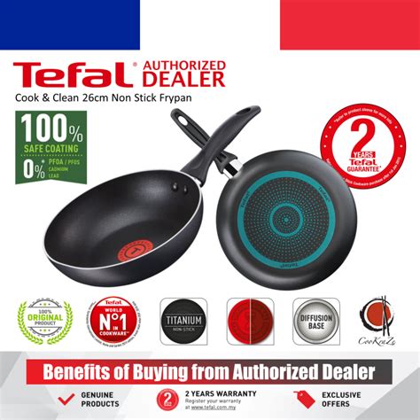 Tefal Cook Clean 26cm Non Stick Deep Frypan B22505 B2250595 Pan Pot