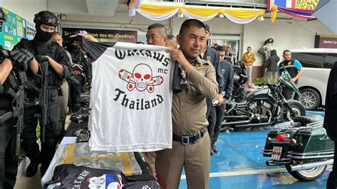 Big Joke Targets Outlaws Gang Leaders In Pattaya Pattaya News