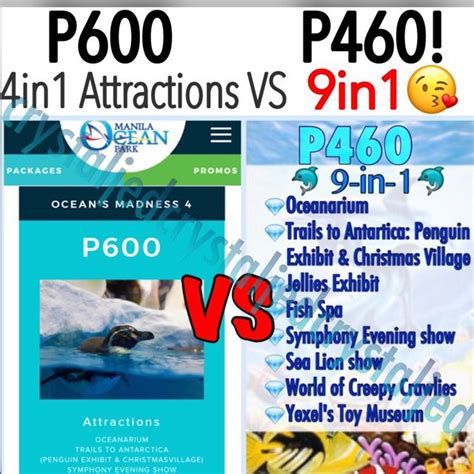 Manila Ocean Park 9in1 Tickets, Tickets & Vouchers, Local Attractions & Transport on Carousell