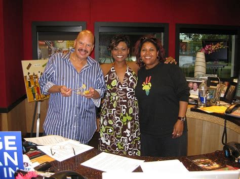 Chef Jamika posing with radio Fly Jock Tom Joyner and Sybil Wilkes ...