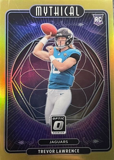 Trevor Lawrence 2021 Optic MY 21 Mythical Gold 10 Price Guide