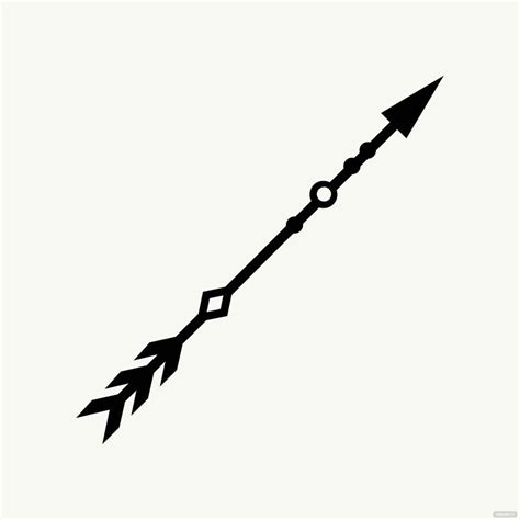 Black and White Tribal Arrow Vector in Illustrator, SVG, JPG, EPS, PNG ...