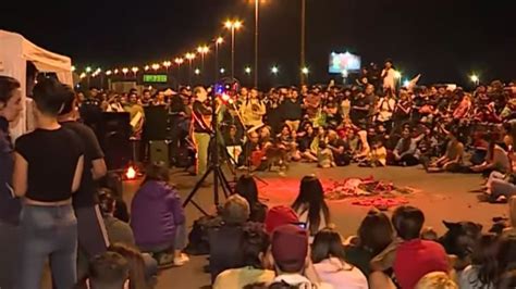 Cortaron El Puente Rosario Victoria Para Protestar Por Los Incendios