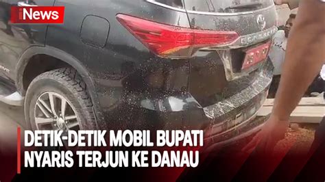 Video Detik Detik Mobil Bupati Pulau Taliabu Nyaris Terjun Ke Danau