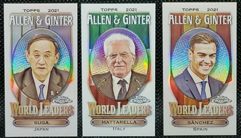 Topps Chrome Allen Ginter Mini World Leaders Refractors Pick