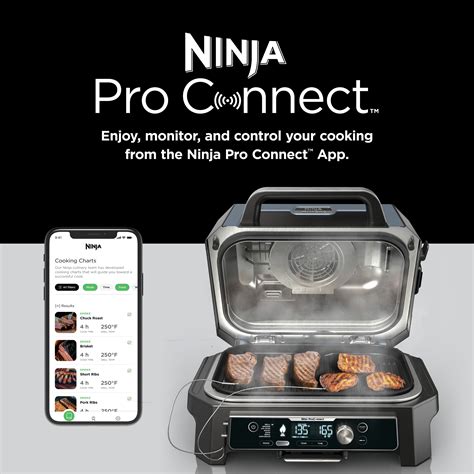 Ninja Woodfire ProConnect Premium XL Outdoor 7 In 1 Grill Smoker App