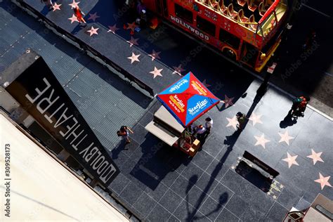 Hollywood, California - October 10, 2019: Hollywood Boulevard, Walk of ...