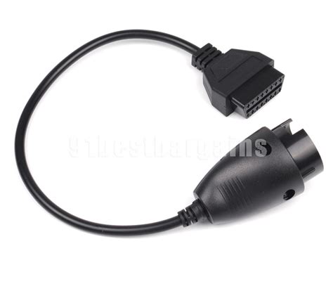 38pin Obd1 16pin Obd2 Diagnose Adapter Stecker Mercedes W124 W202 W210 0b10 Ebay