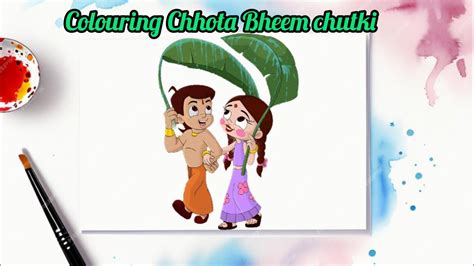 Chhota Bheem Chutki Colouring How To Colour Chhota Bheem Chutki