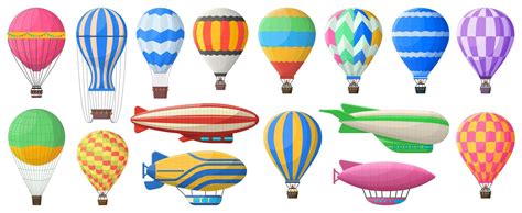 Hot Air Balloon Flying Vintage Aerostat And Airships Vintage Sky