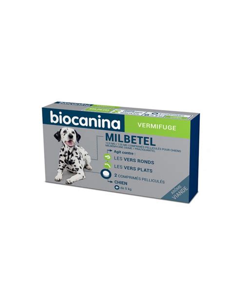 Vermifuges Milbetel Pour Chien De Kg Biocanina