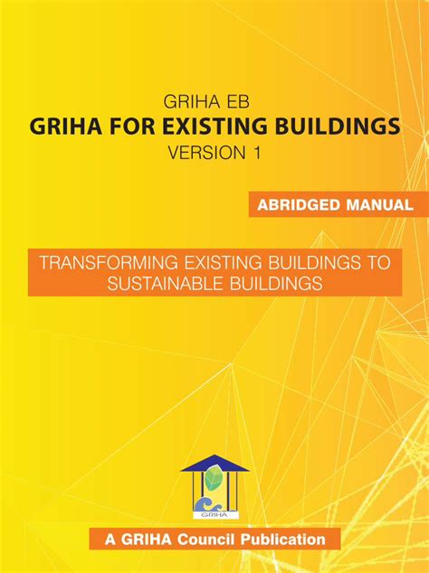 Pdf Griha For Existing Buildings Griha For Existing Buildings