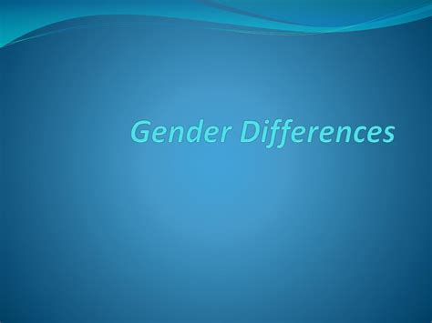 Ppt Gender Differences Powerpoint Presentation Free Download Id