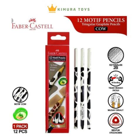 Jual Pensil B Faber Castell Motif Sapi Cow Pack Di Lapak Kimuratoys