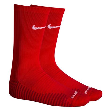 Nike Chaussettes De Football Squad Crew Rouge Blanc