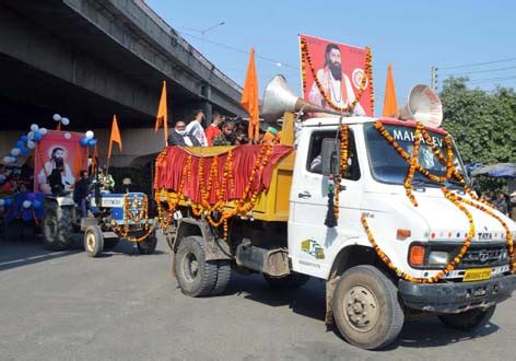 Grand Shobha Yatra Of Guru Ravi Dass Ji Taken Out Jammu Kashmir