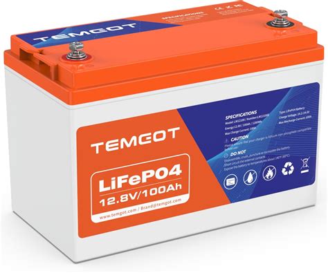 Amazon 12V 100Ah Low Temp Cutoff LiFePO4 Battery 1280Wh Lithium