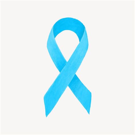 Blue ribbon, cancer awareness illustration | Free Photo - rawpixel