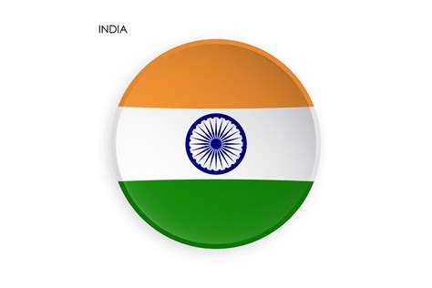 India Flag Icon In Modern Neomorphism Graphic By Rnko · Creative Fabrica