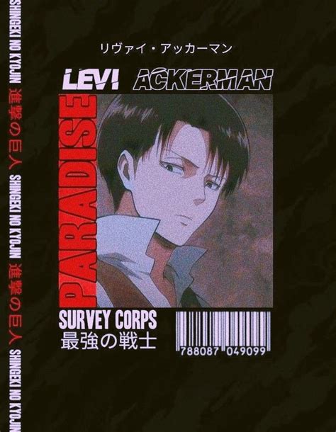 Levi Ackerman's Survey Corps Anime Book Cover