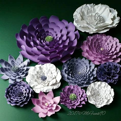 Handmade Paper Flowers By Mcfunk90 On Etsy