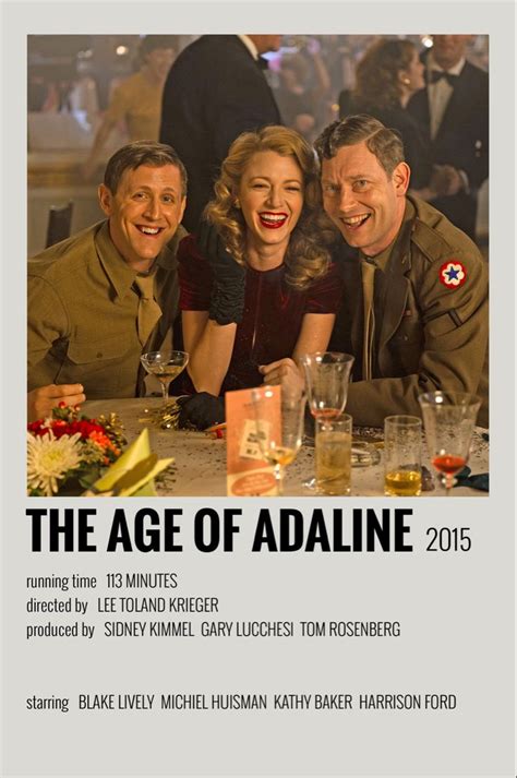 Polaroid Movie Posters The Age Of Adaline Movies To Watch Romcom