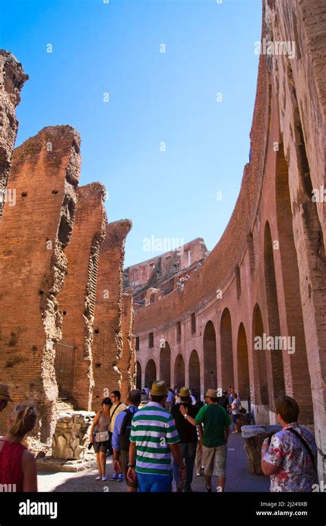 Inside the Colosseum, Rome Stock Photo - Alamy