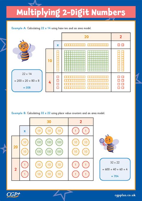 Multiplying Digit By Digit Numbers Using Area Models Year Cgp