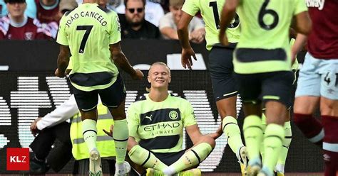 Premier League Haaland Schie T Manchester City Zum Sieg Ten Hag