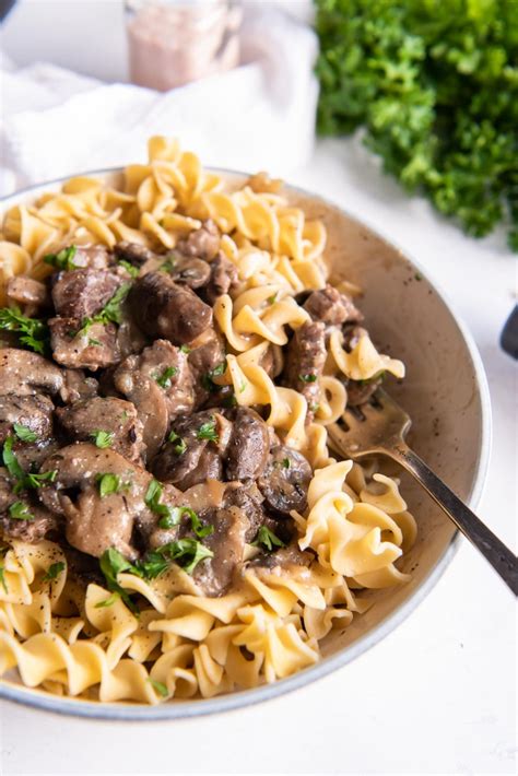 Crock Pot Beef Stroganoff Kristines Kitchen