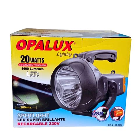 Linterna Recargable Potente 20w 280 Mts Opalux Hb 2146 Sodimac Perú