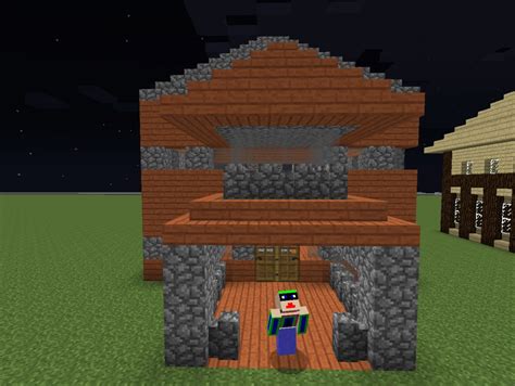 Acacia wood house Minecraft Project