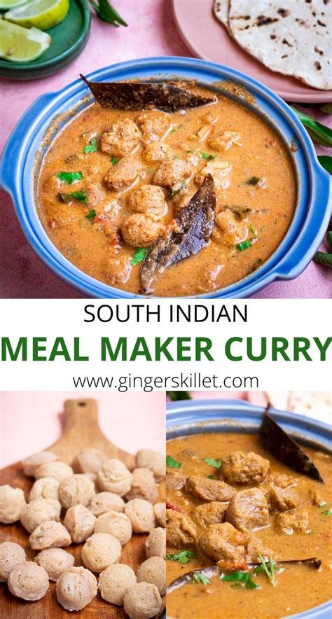 Meal Maker curry | Soya chunks masala - Ginger Skillet