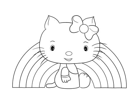 30 Important Inspiration Hello Kitty Rainbow Coloring Page | Porn Sex ...