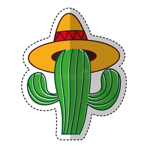 Icono Mexicano Aislado Ilustración Del Vector Ilustración De Fondo