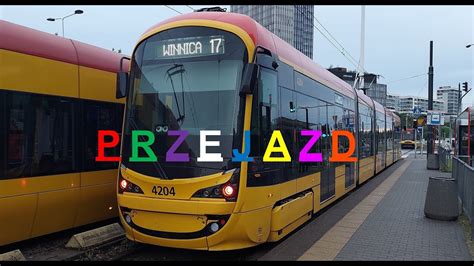 Wagon 140N 4204 Linia 17 Przejazd Tramwaje Warszawskie YouTube