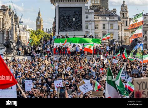 London Uk 1st Oct 2022 A Protest Under The Slogan “women Life