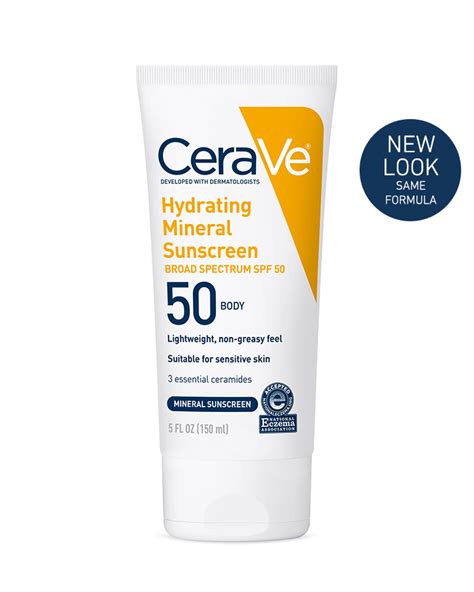 Hydrating Mineral Sunscreen Face Lotion SPF 50 | CeraVe