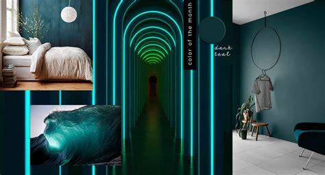 INTERIOR COLOR TREND 2020 Dark Teal in design